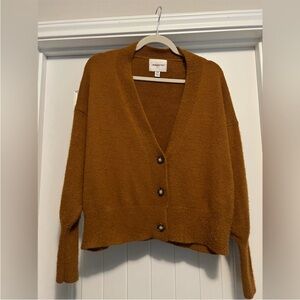 Universal Thread Rust Brown Burnt Orange Cardigan Sweater M Gently Worn
